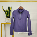 紫色のベース層女性馬術長袖